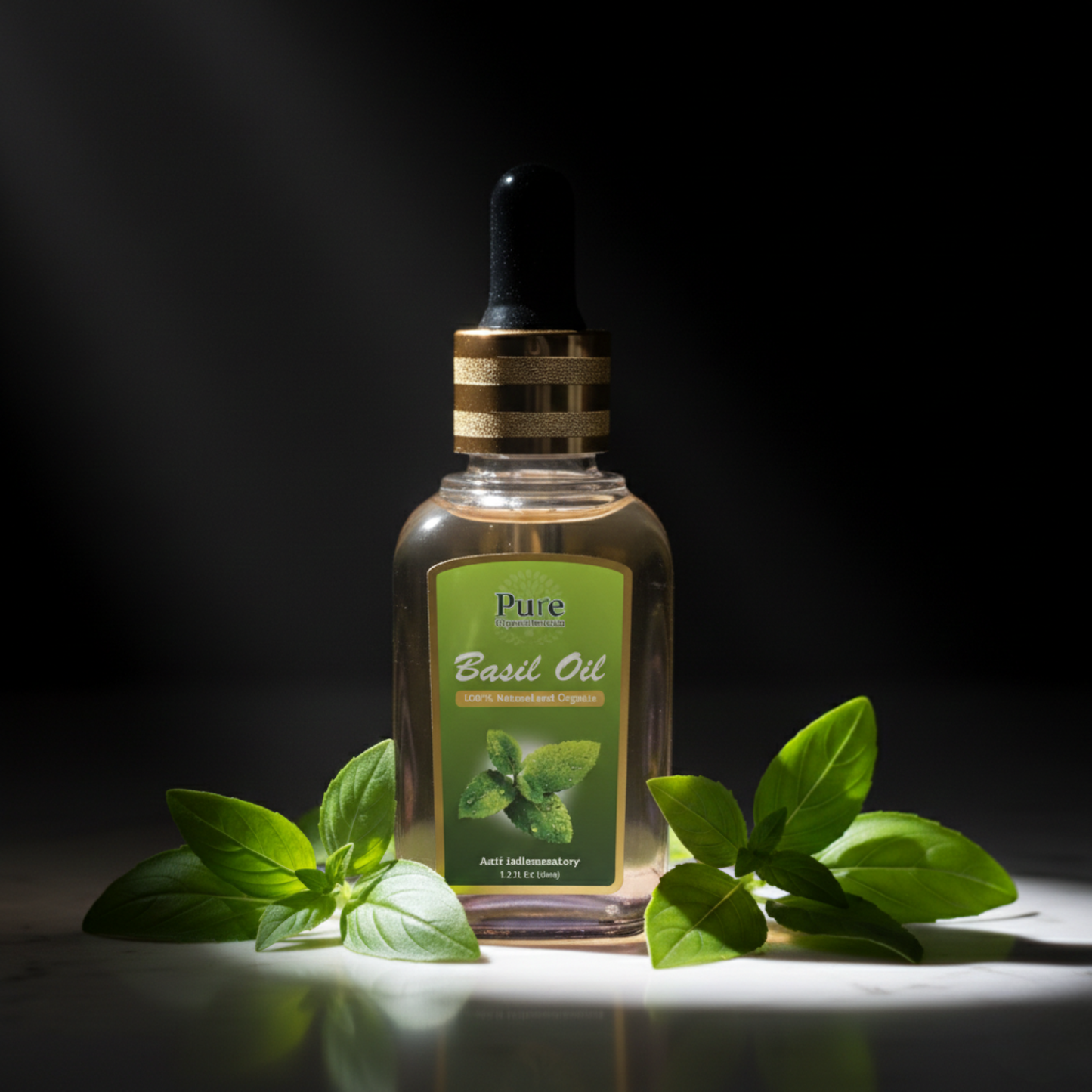 Pure Organics Australia Basil Essential Oil 30ml – Pure Natural Aromatherapy Oil for Diffuser, Massage & Mental Focus