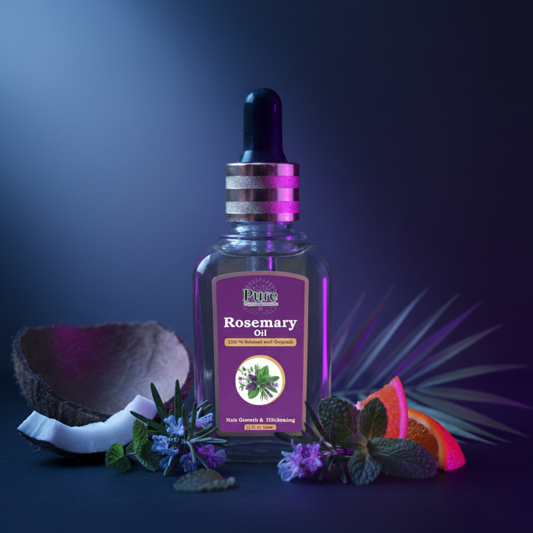 Pure Organics Australia Rosemary Essential Oil 30ml – 100% Pure Natural Rosemary Oil for Hair Growth, Scalp Care, Aromatherapy & Diffuser – Premium Therapeutic Grade