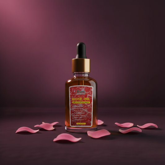 Pure Organics Australia Rose Essential Oil 30ml – 100% Pure Natural Rose Oil for Aromatherapy, Diffuser, Skin Care, Relaxation & Perfume Blends – Premium Therapeutic Grade