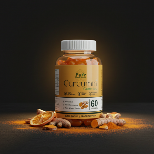 Pure Organics Australia Curcumin Gummies | 60 Gummies | Turmeric Extract Supplement