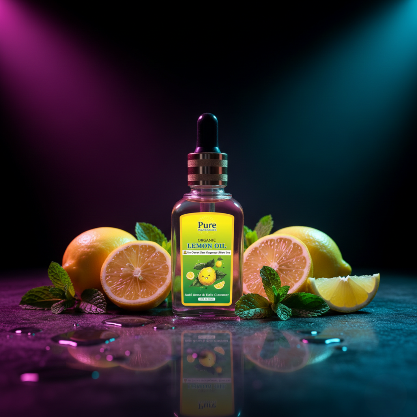 Pure Organics Australia Lemon Essential Oil 30ml – Pure Natural Lemon Oil for Diffuser, Home Fragrance, Cleaning & Aromatherapy