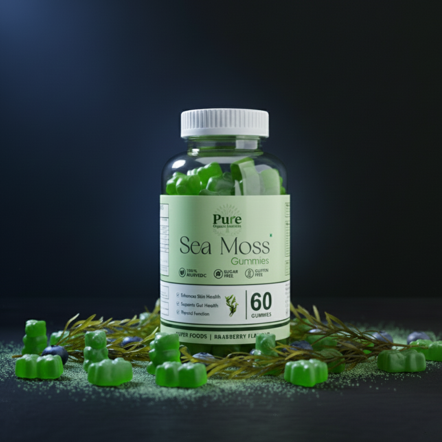 Pure Organics Australia Sea Moss Gummies | 60 Gummies | Daily Wellness Support